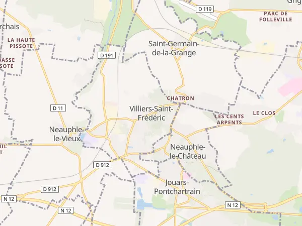 Plan de Villiers-Saint-Frédéric