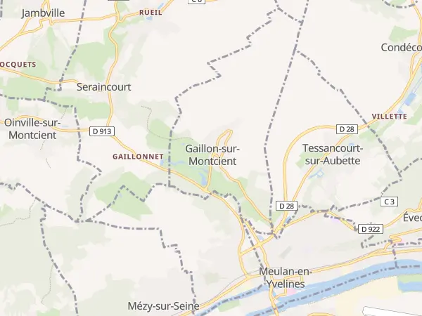 Plan de Gaillon-sur-Montcient