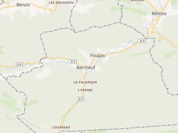 Plan de Fougax-et-Barrineuf