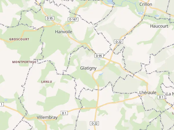 Plan de Glatigny
