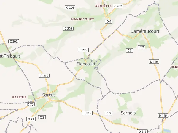 Plan de Élencourt