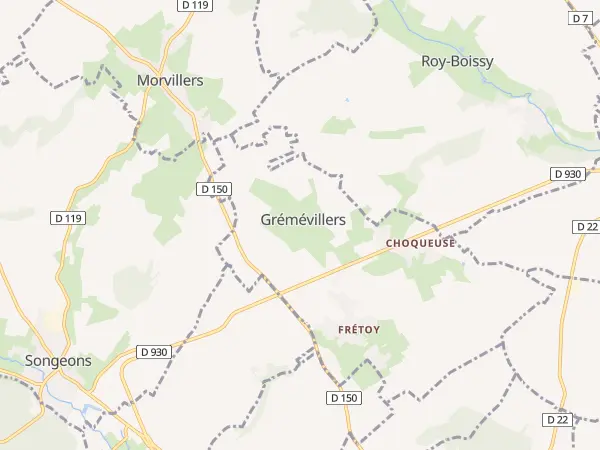 Plan de Grémévillers