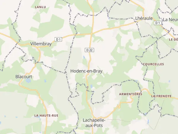 Plan de Hodenc-en-Bray
