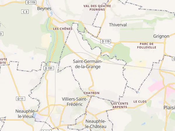 Plan de Saint-Germain-de-la-Grange