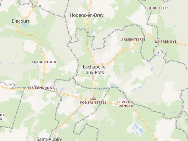 Plan de Lachapelle-aux-Pots