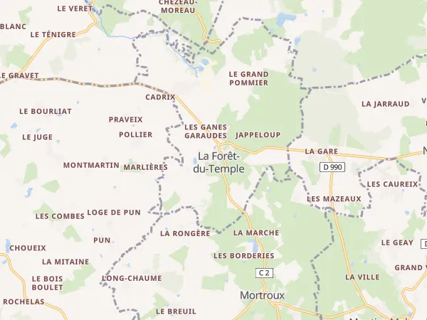 Plan de La Forêt-du-Temple