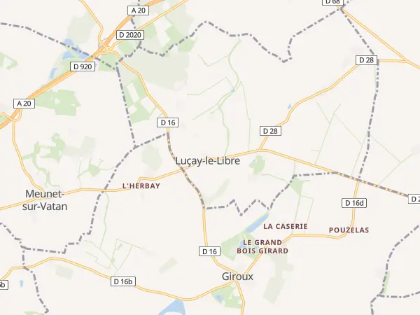 Plan de Luçay-le-Libre