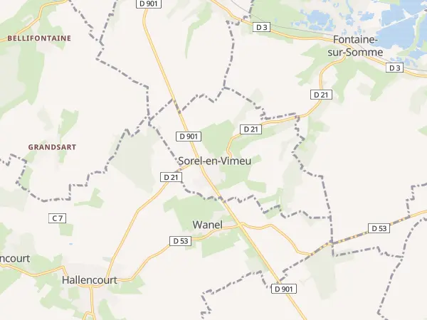 Plan de Sorel-en-Vimeu