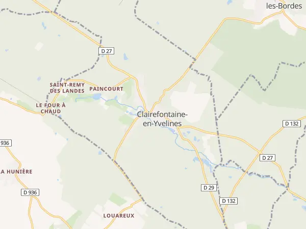 Plan de Clairefontaine-en-Yvelines