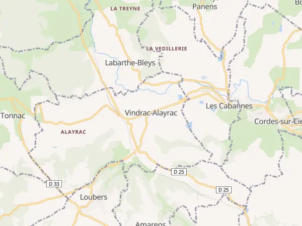 Plan de Vindrac-Alayrac