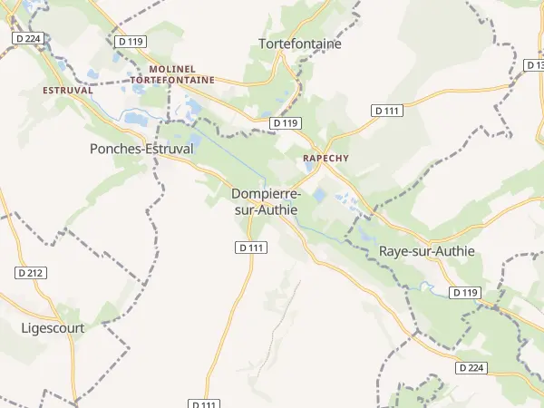 Plan de Dompierre-sur-Authie