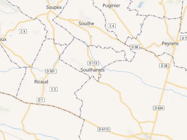 Plan de Souilhanels
