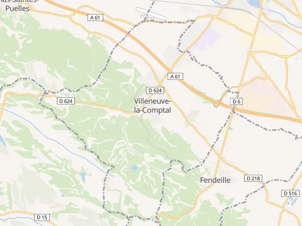Plan de Villeneuve-la-Comptal