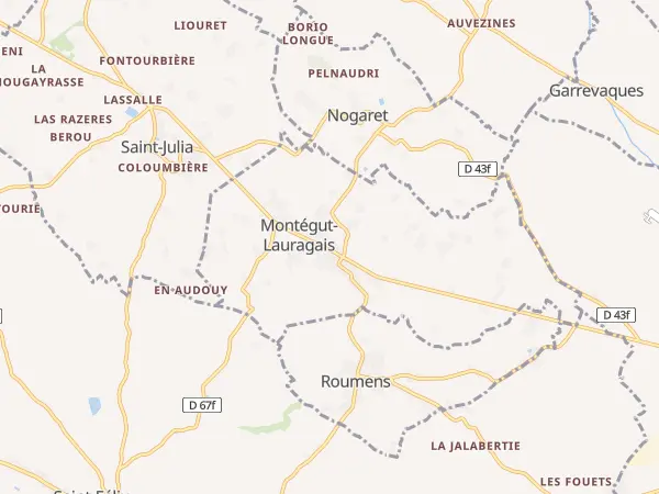 Plan de Montégut-Lauragais