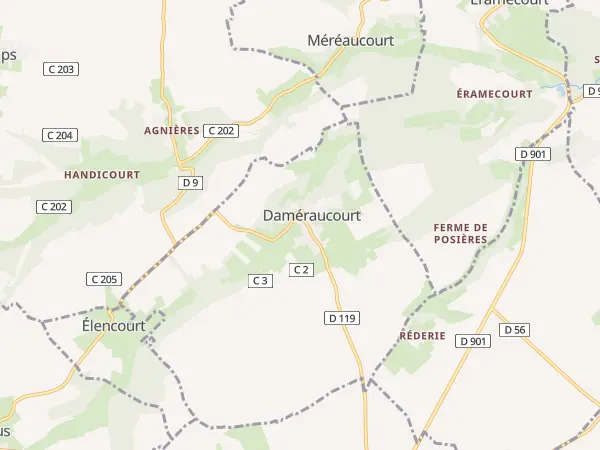 Plan de Daméraucourt