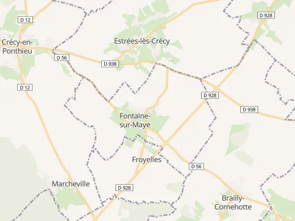 Plan de Fontaine-sur-Maye