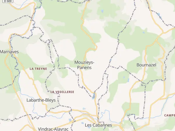 Plan de Mouzieys-Panens