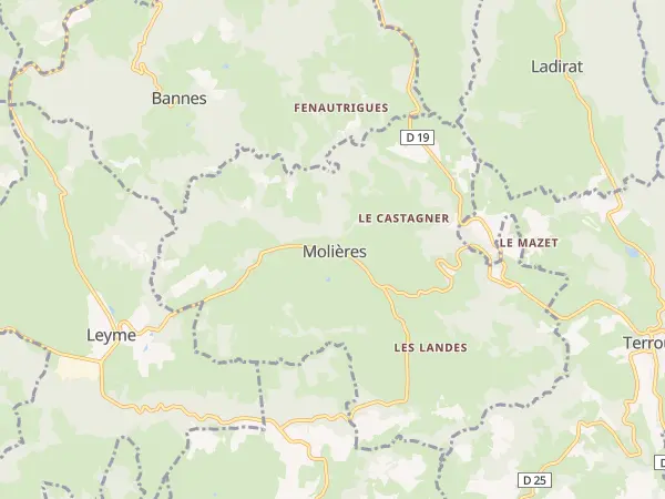 Plan de Molières