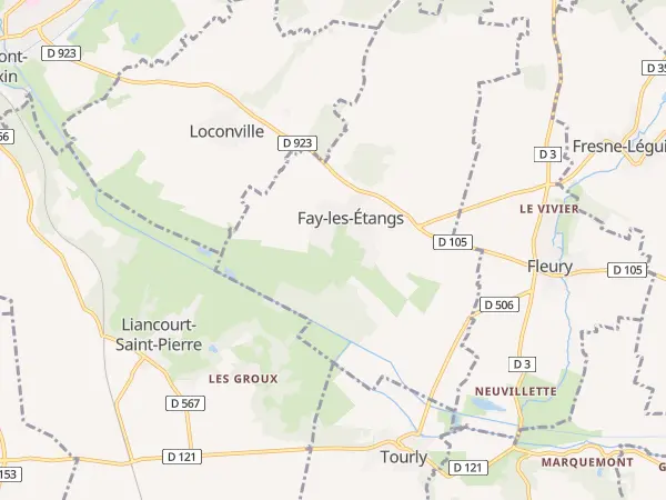 Plan de Fay-les-Étangs
