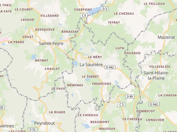 Plan de La Saunière