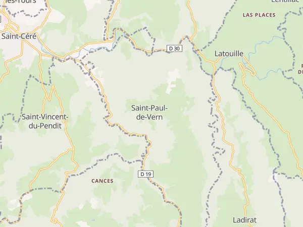 Plan de Saint-Paul-de-Vern