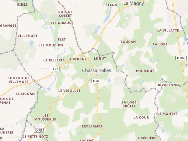 Plan de Chassignolles