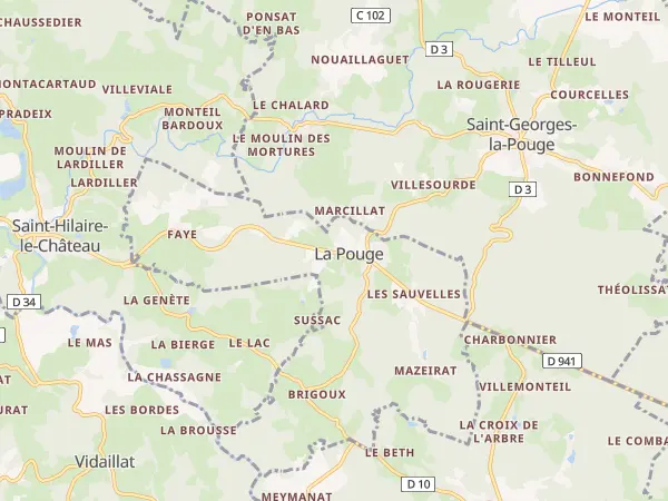 Plan de La Pouge