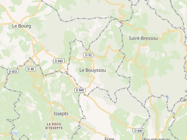 Plan du Bouyssou