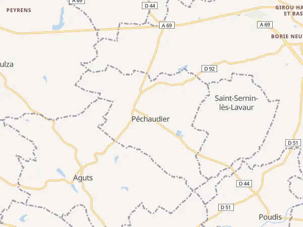 Plan de Péchaudier