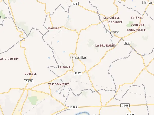 Plan de Senouillac