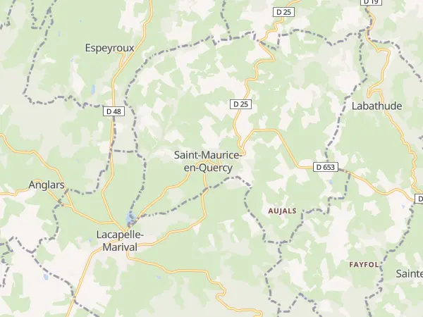 Plan de Saint-Maurice-en-Quercy