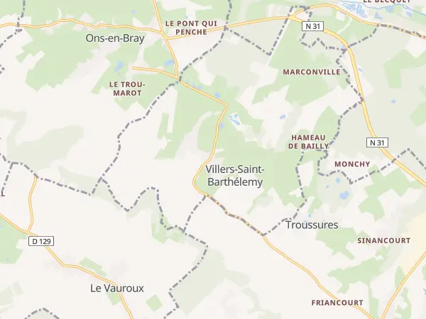Plan de Villers-Saint-Barthélemy