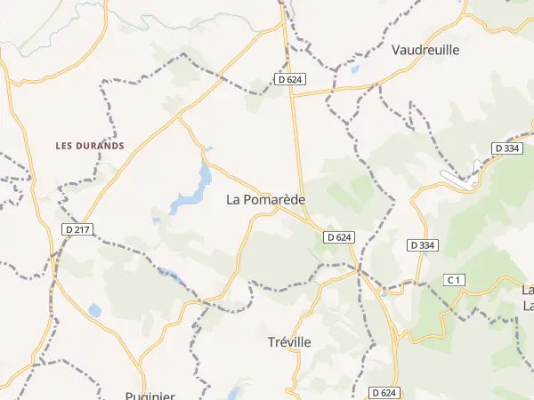 Plan de La Pomarède