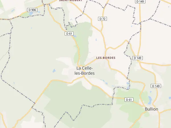 Plan de La Celle-les-Bordes
