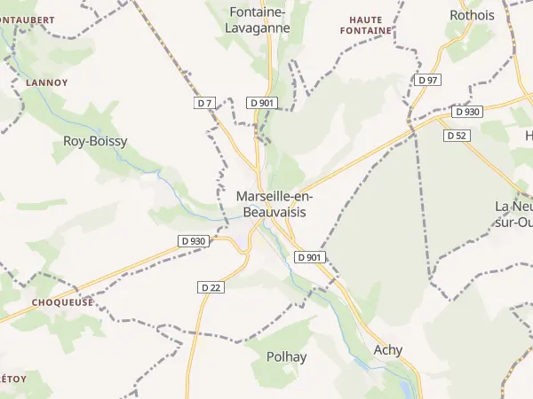 Plan de Marseille-en-Beauvaisis