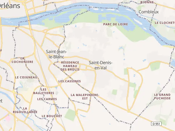 Plan de Saint-Denis-en-Val