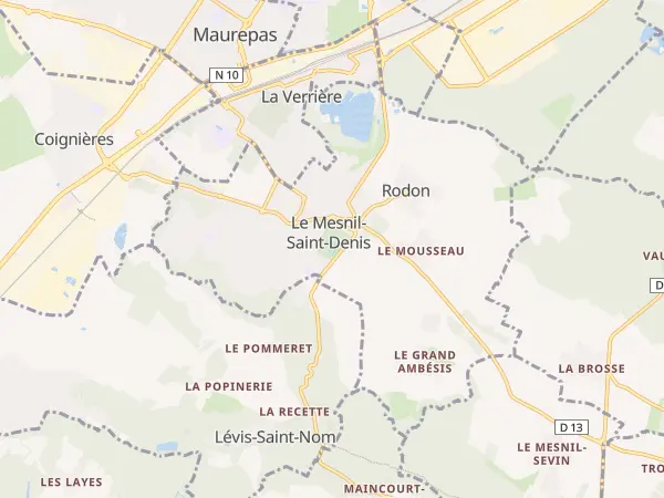 Plan du Mesnil-Saint-Denis