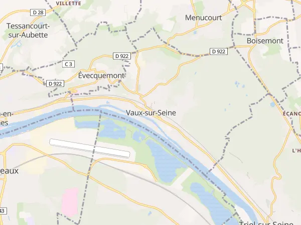 Plan de Vaux-sur-Seine