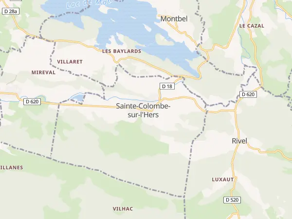 Plan de Sainte-Colombe-sur-l’Hers