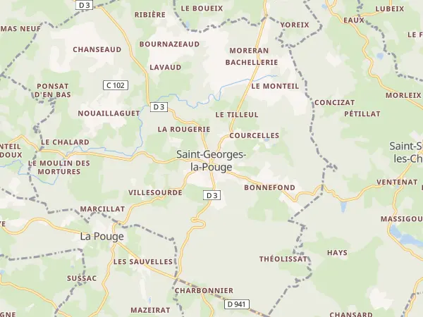 Plan de Saint-Georges-la-Pouge