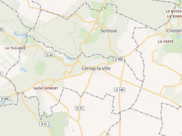 Plan de Cernay-la-Ville