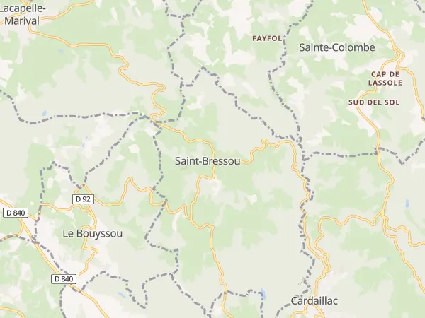 Plan de Saint-Bressou