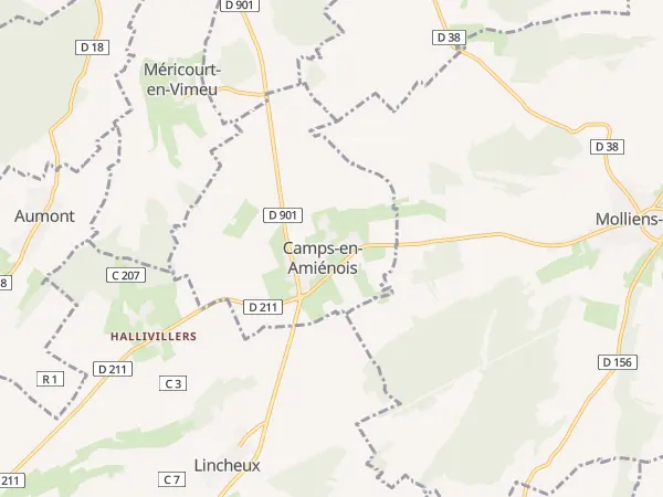 Plan de Camps-en-Amiénois