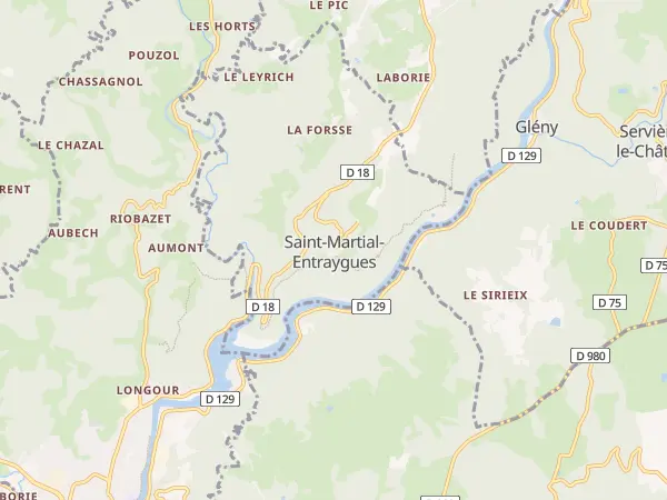 Plan de Saint-Martial-Entraygues