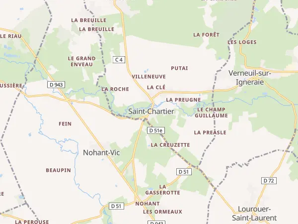 Plan de Saint-Chartier