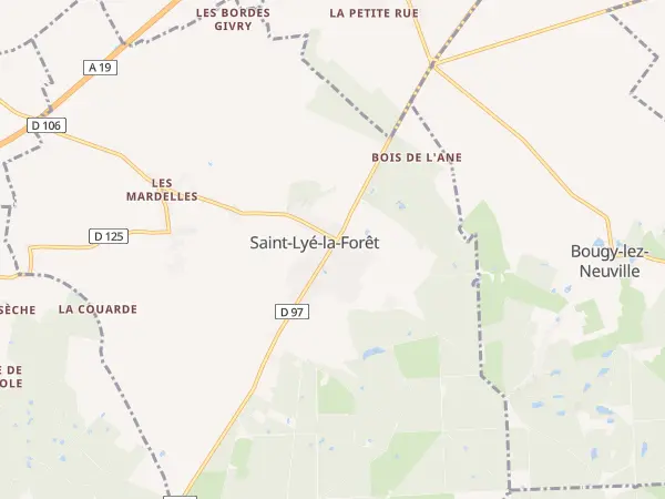Plan de Saint-Lyé-la-Forêt