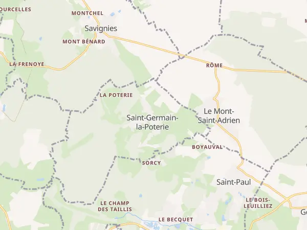 Plan de Saint-Germain-la-Poterie