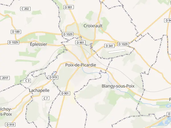 Plan de Poix-de-Picardie