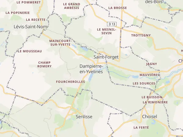 Plan de Dampierre-en-Yvelines