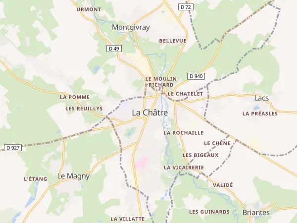Plan de La Châtre